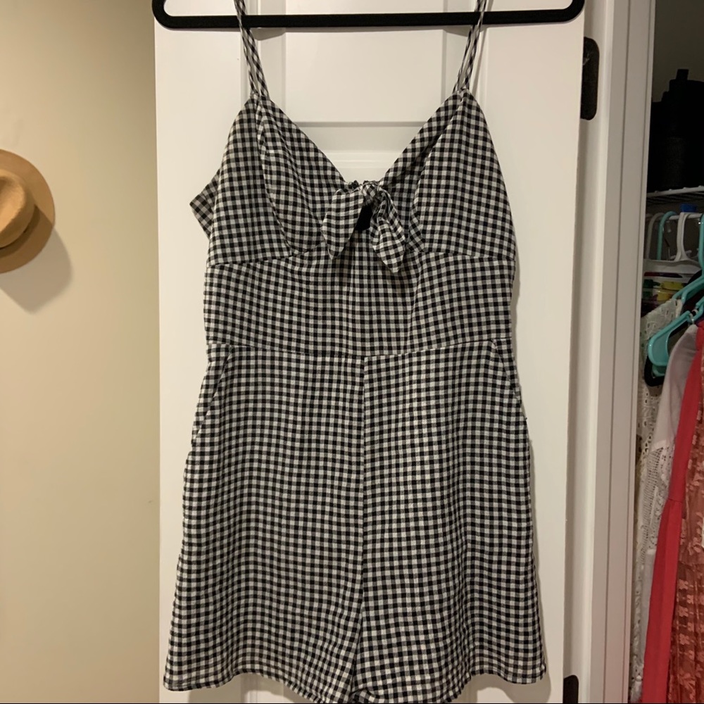 Gingham Romper